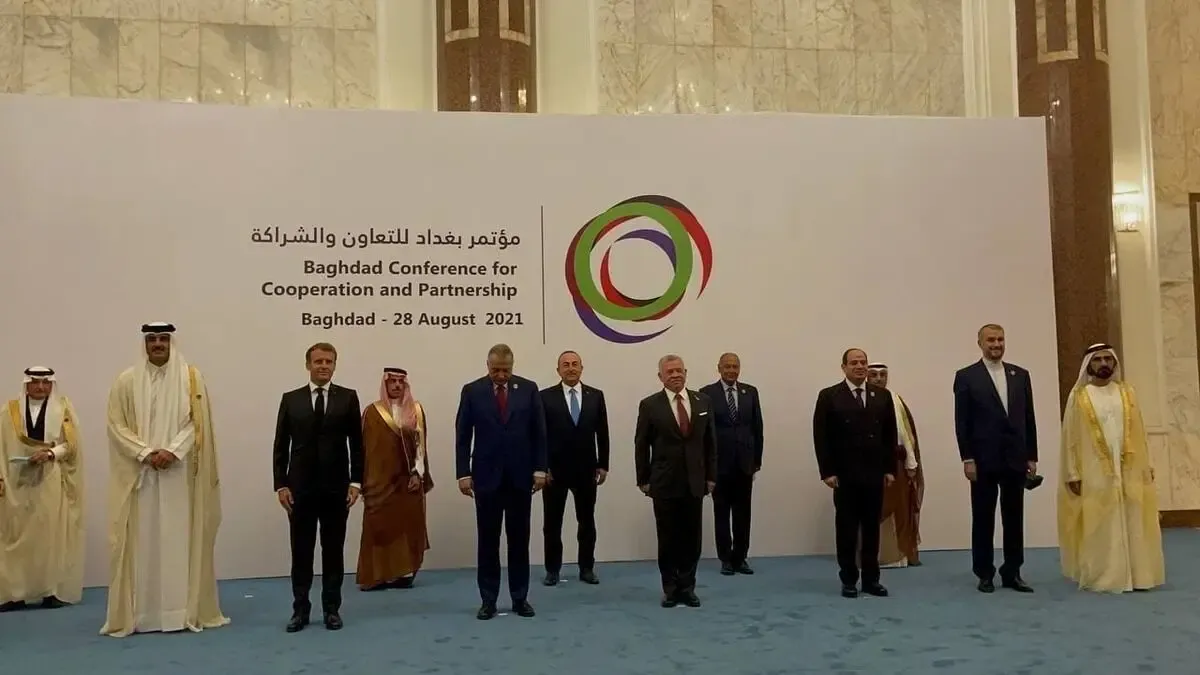 (تصاویر) اقدام جنجالی امیرعبداللهیان در نشست بغداد