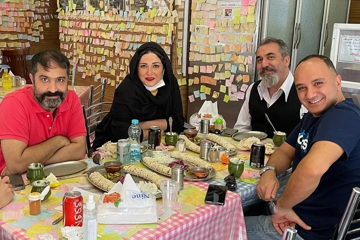 باران کوثری در جمعی از مردان بازیگر خوش تیپ! / عکس و دلتنگی