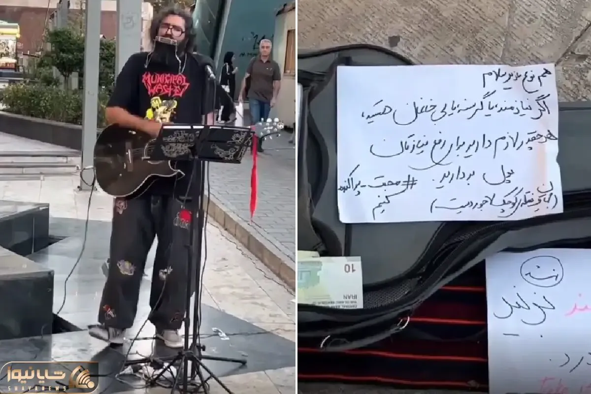 آواز خیابانی؛ عجیب ترین نوازنده بااستایلی متفاوت فقط اون چیه تو گردن و دهنش!