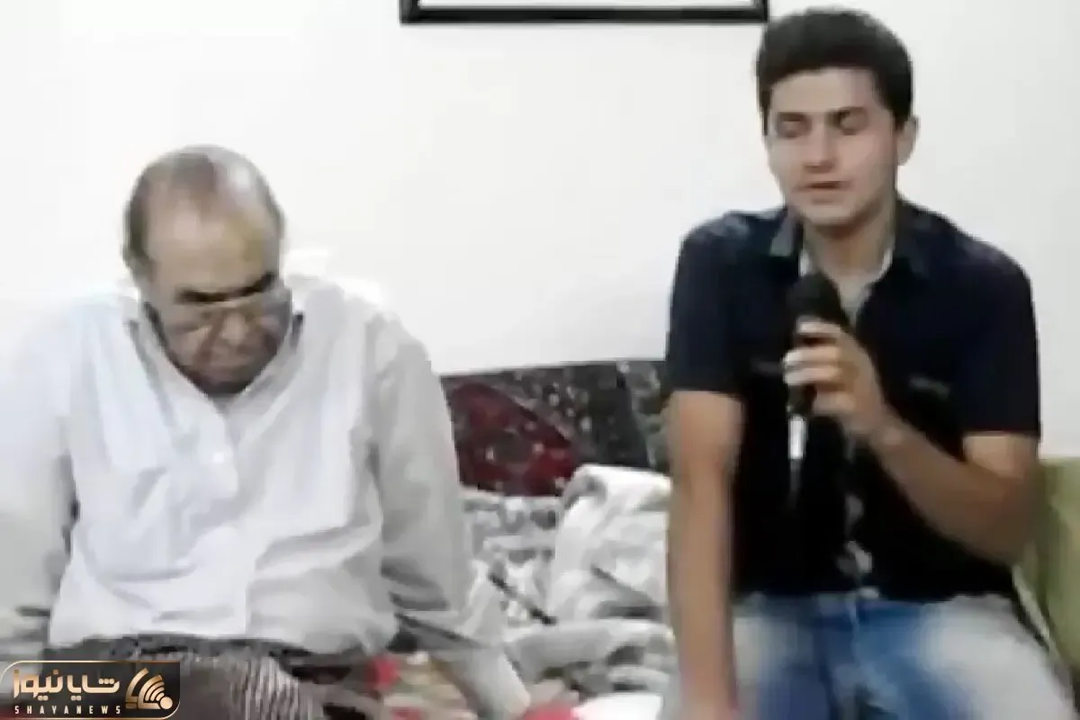 آواز ماندگار؛ پسر جوان کنار ایرج با خوندن ترانه بیرون نشود مهر تو چه شوری بپا کرد