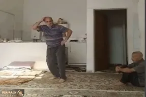 آواز شاد؛ پیرمرده مدل نینجایی میپره وسط پذیرایی میرقصه واسه دوست پیر افسردش