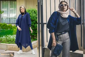 پاییزو با رنگای زیباش بشناس؛ معرفی چند استایل جذاب با مانتو سرمه ای