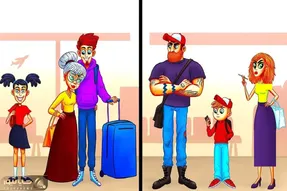 بازی فکری؛ اگه از سر تا نوک انگشتات هوشه بگو کدوم ا این خانواده ها خوشبخت؟