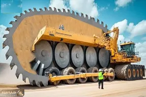 ابزارآلات غول پیکر؛ بیل مکانیکی غول برای افزایش کارایی شبیه تبدیل شوندگان سنگ فرز شد