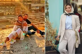 زنِ بهرام رادان یجور تیپ زده حارجکی طووور؛ خانوم با لباس تو خونه آویز انداخته سکه ای!
