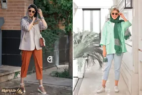 رنگایی که کنار هم عااالی میشن؛ تابستون مانتو شلوار رنگی پَنگی بپوش و صفا کن