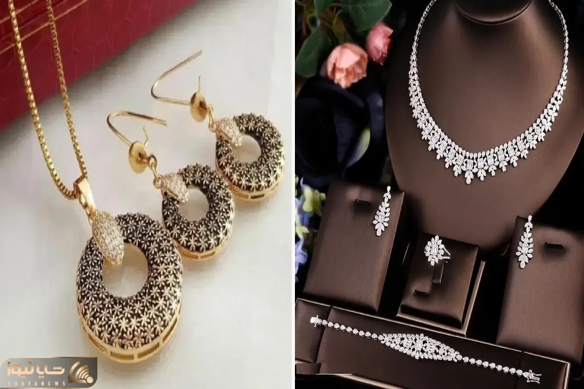 لوکس ترین سرویس طلاهای جدید / زرق و برق اینا در حدیه که مادرشوهر ببینه میره زیر سرم