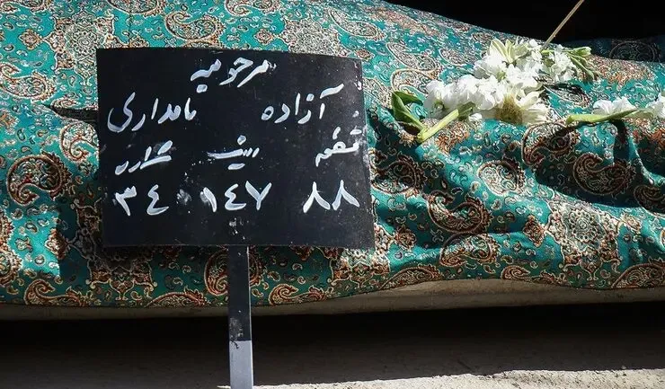 (عکس) تصویری تلخ از آرامگاه ابدی آزاده نامداری