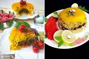 طرز تهیه کباب لا پلو با بهترین دستور / یه قاطی پلوی همه چی تموم که خیلی خوشمزست
