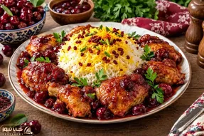 مرغ با سس آلبالو؛ این غذا میشه رقیب زرشک پلو