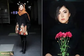 زیبا کرمعلی وینتیج پوش در فجر؛ زیبای دینامیت چه کرده با استایل قدیمی و مینی اسکارف!