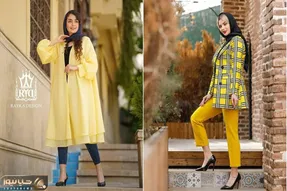 خوشگل خانم اگه دنبال استایل جذابی ست کردن مانتوی زرد یاد بگیر؛ کلی ترکیب خفن