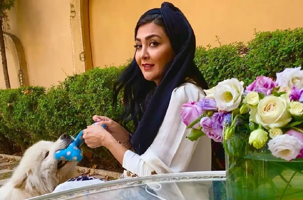 خانم بازیگر شُل حجاب با این چهره ملوس سگ باز است! +عکس