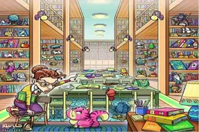 بازی فکری؛ چشمای یه شکارچی رو داری اگه بتونی موش رو تو کتابخونه شلوغ پیدا کنی