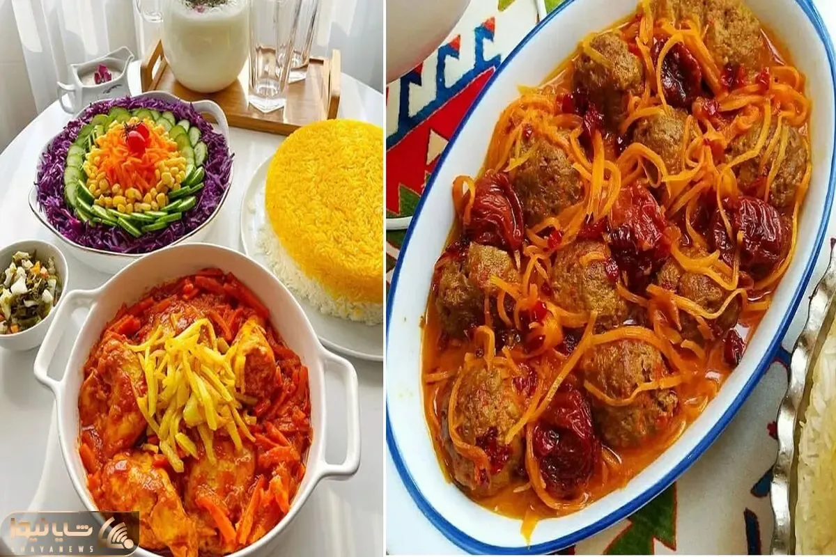 خورش هویج با مرغ غذای خوش عطر تبریزی/ رنگ و لعابی داره که هیچوقت هیج جا ندیدی