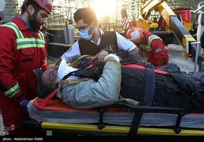 ریزش پل تقاطع غیر همسطح در شهر همدان 4 مجروح بر جا گذاشت