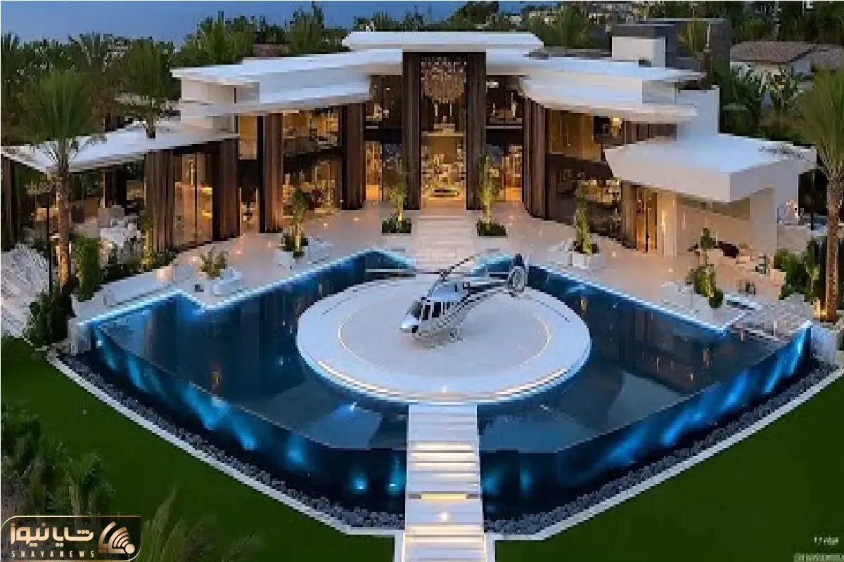 معماری خلاقانه؛ خونه ساختن هلیکوپر روش لنگر میندازه میلیاردرا برا دیدنش وقت گرفتن
