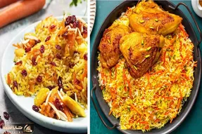 طرز تهیه هویج پلو با مرغ / دلت یه پلومخلوط خوشمزه و عالی میخواد سریع این غذا رو بپز