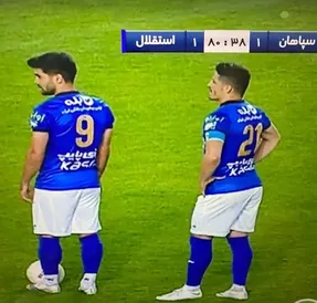 (عکس) پایان جنجال درگیری وریا غفوری و حسینی بر سر کاپیتانی