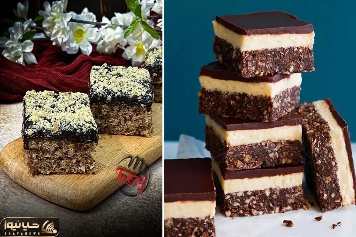 طرز تهیه شیرینی گردویی شکلاتی / یه شیرینی بی نظیر که طعمش فوق العاده ست