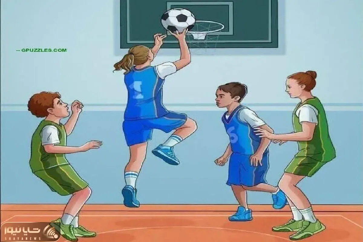 بازی فکری؛ اگه خلیفه و رند باهوشایی بگو کجای بازی بچه های بسکتبال میلنگه؟