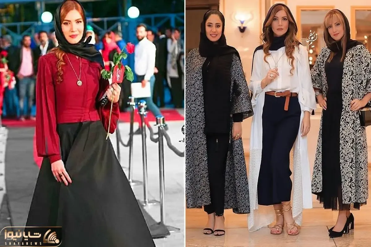 متین ستوده با لباس عروس قرمز و گیس فر تو جمع از خجالت آبید؛ شده هلوی بی هسته!