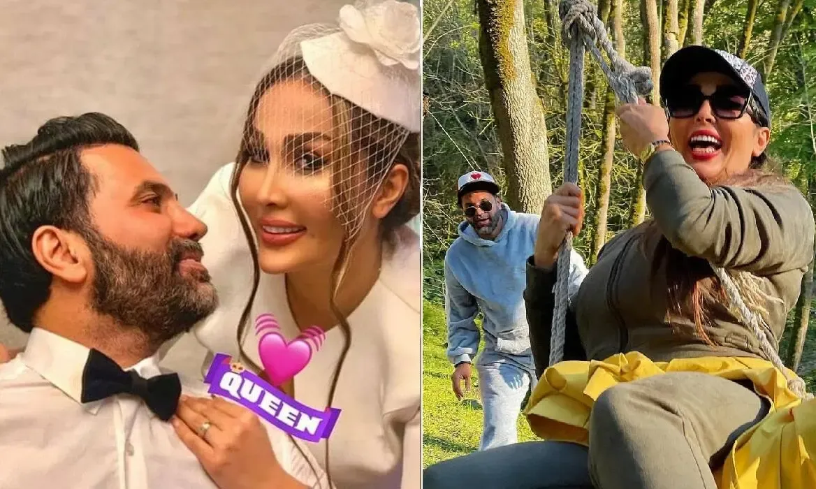 تاب بازی و شیطونی نیکبخت با زنِ دومش؛ بپا 