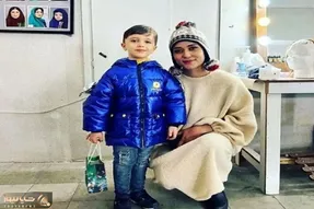 آواز هنرمندانه؛ پسر پریناز ایزدیار نوجوون خوش قد بالاس تا شروع کرد خوندن همه جذبش شدن