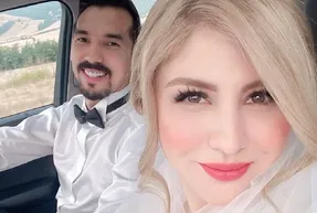 (عکس) همسر ناز و بور فرهاد قائمی را در عروسی شان!
