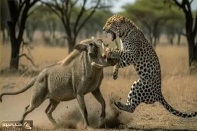 مستند حیات وحش / نبرد مذبوحانه یوز پلنگ آزمند و گراز برای بلع و بلعیده نشدن