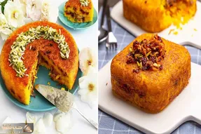 طرز تهیه ته چین هویج پلو / با ترکیب دو تا غذای خوشمزه بهترین مزه ممکن رو تجربه کن