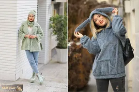اگه از پالتو و مانتوهای ساده خسته شدی تدی بپوش؛ انواع استایل با ترند محبوب زمستانی