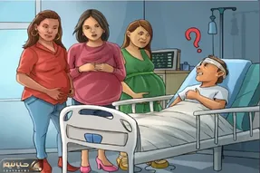 بازی فکری؛ کدوم از این خانومای باردار همسر این آقا هستند؟