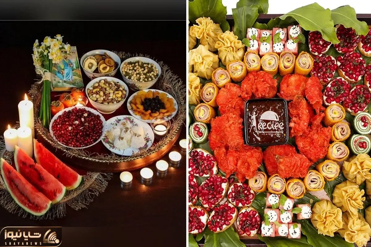 ایده های جذاب برای سینی میوه شب یلدا / زیباترین میز بلندترین شب سال رو اینجوری بچین