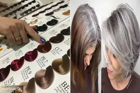 بهترین رنگ مو برا موهای سفید؛ با اینا موی سفید محو میشه هیچ با حموم رفتنم کمرنگ نمیشه