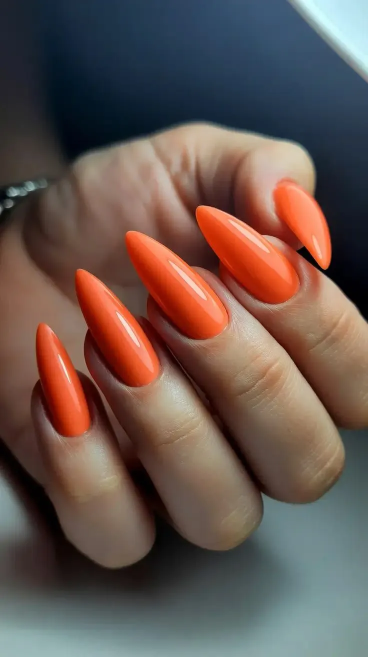 طراحی لاک نارنجی طراحی لاک نارنجی