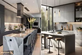 کابینت نقره‌ ای راز زیبایی آشپزخانه‌ مدرن/ با این کابینت آشپزخانه‌ رو  رویایی کنید