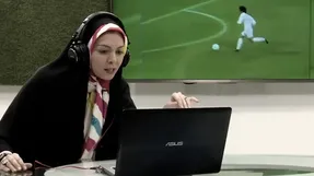 (ویدیو) وقتی آزاده نامداری گزارشگر فوتبال بود!