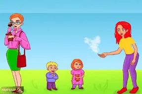 هوش تصویری؛ اگه ادعات میشه که تیزهوش عالمی بگو کدوم از این خانوما مادر این دوقلوهاست؟