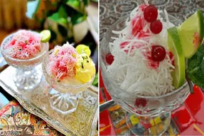 طرز تهیه فالوده شیرازی با رشته آماده / دسر فوق العاده خوشمزه برای روزهای گرم