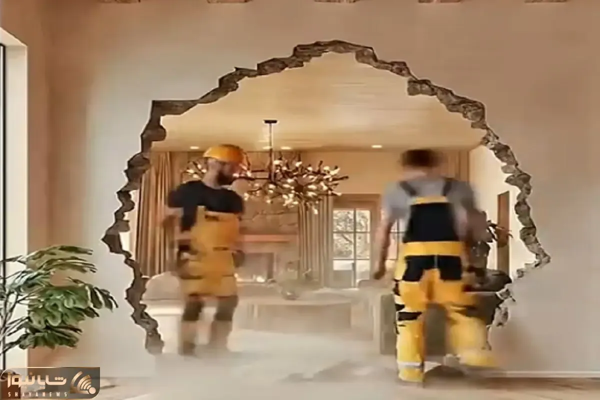 معماری خلاقانه؛ میزنن دیوارو خراب میکنن فک میکنی گند زدن ولی از این خبرا نیس گل کاشتن
