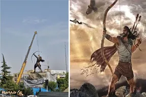 آرش کمانگیر قهرمانانه به وطن بازگشت! اما چه دیر! ملت دیگر چیزی یادش نیست!