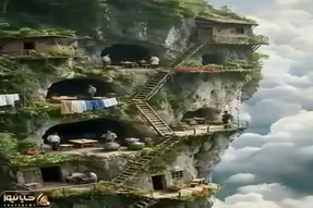 معماری خلاقانه؛ خونه ساختن تو کوه کندوی زنبور بیان لبه وایسن باید به عزرائیل سلام کنن