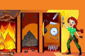 بازی فکری؛ این خانم از کدام در برود نجات می یابد؟