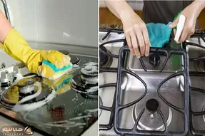 ترفندای خونگی و سریع برای تمیز کردن گاز / جوری اجاق گاز رو برق بنداز که باورت نشه
