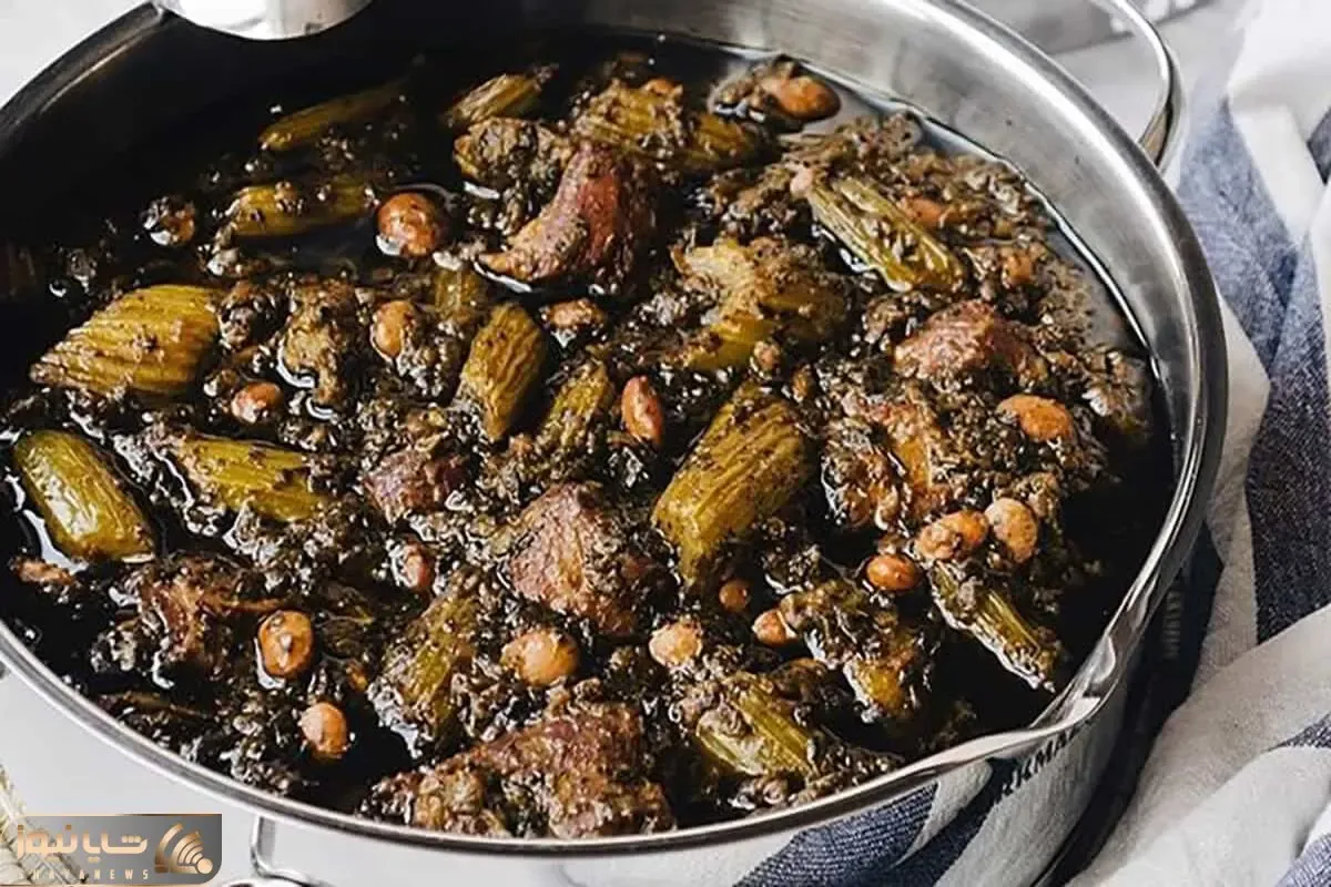 آشپزی حرفه ای؛ طرز تهیه خورشت کرفس / کرفس ترشه لعاب نمیندازه چکار کنیم لعابدار بشه؟