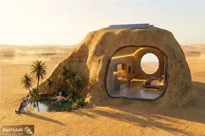 معماری خلاقانه؛ هتل ساختن همرنگ بیابون شن