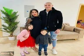 (عکس) همسر خارجی مدافع استقلال در ورزشگاه آزادی