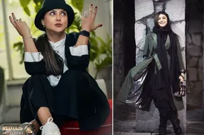 استایل کژوال و جسورانه آزاده صمدی در فجر؛ ببین عروس نایب سرخی ها تو رهایم کن چی پوشیده!
