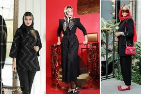 یه عالمه استایل شیک با مانتوی مشکی / انواع ست با آیتمای مختلف رنگی واسه هوای داغ